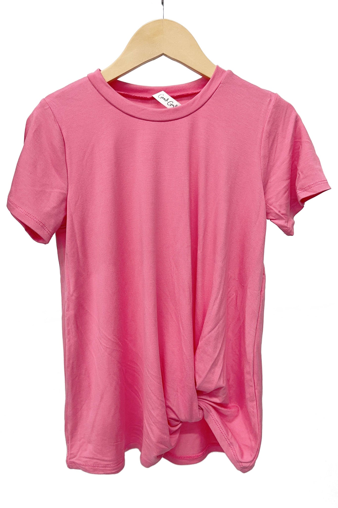 Twisted Knot Short Sleeve T shirt: Blue / S