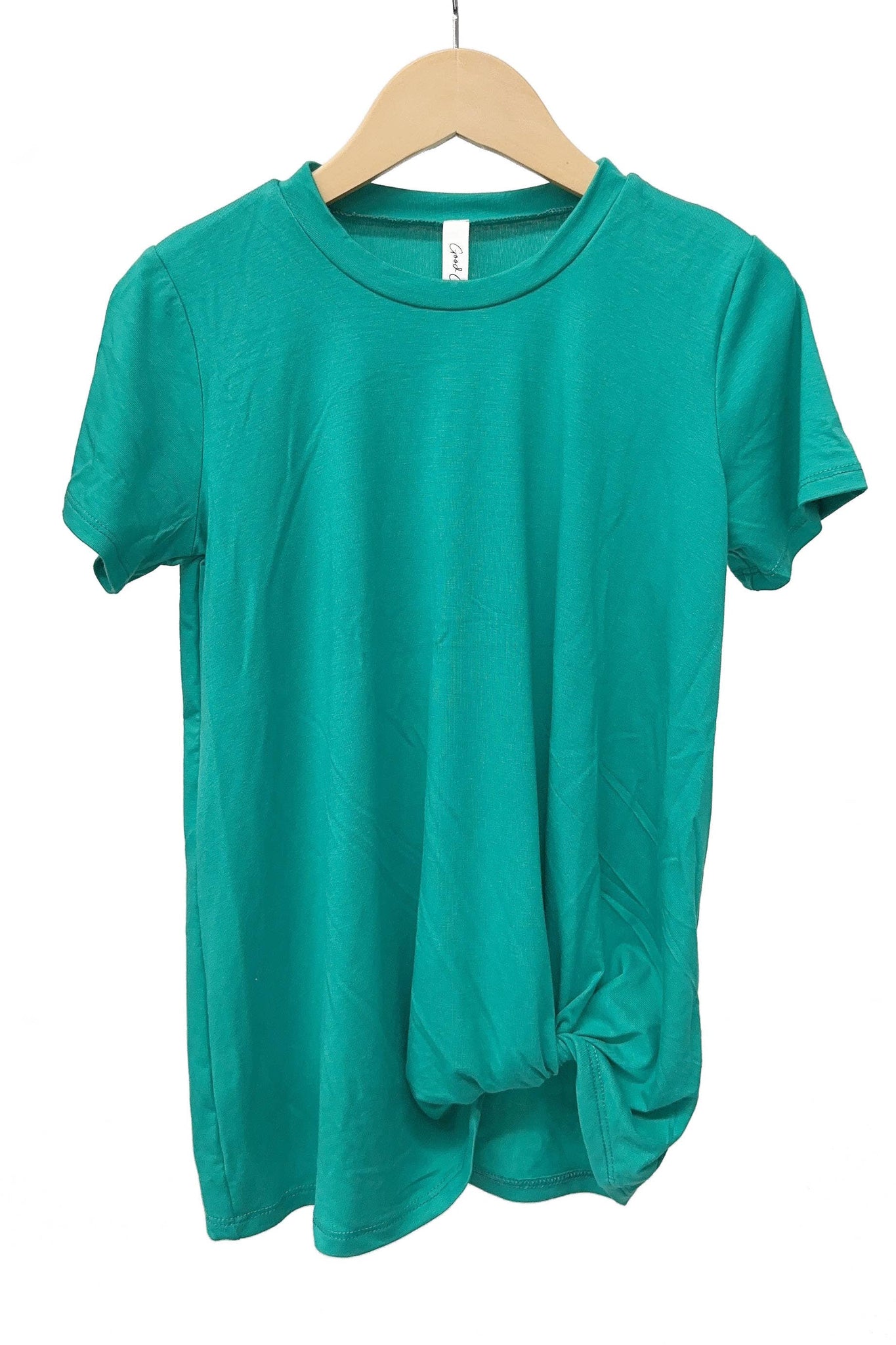 Twisted Knot Short Sleeve T shirt: Lilac / L