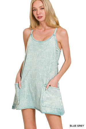 .Mini Dress With Built In Romper Liner: HOT PINK-181800 / L