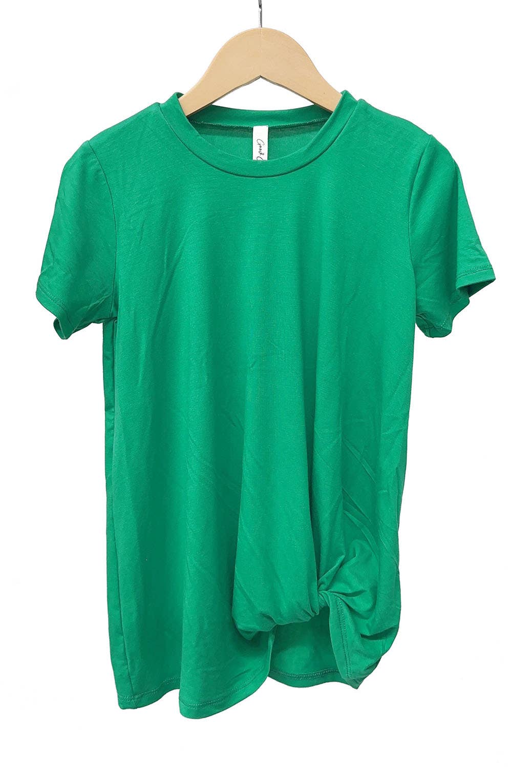 Twisted Knot Short Sleeve T shirt: Blue / S