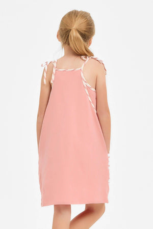 Stripe Tank Dress with Built-In Romper Lining: Navy / M