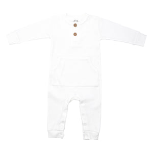 Baby Ribbed Playsuit with Pockets