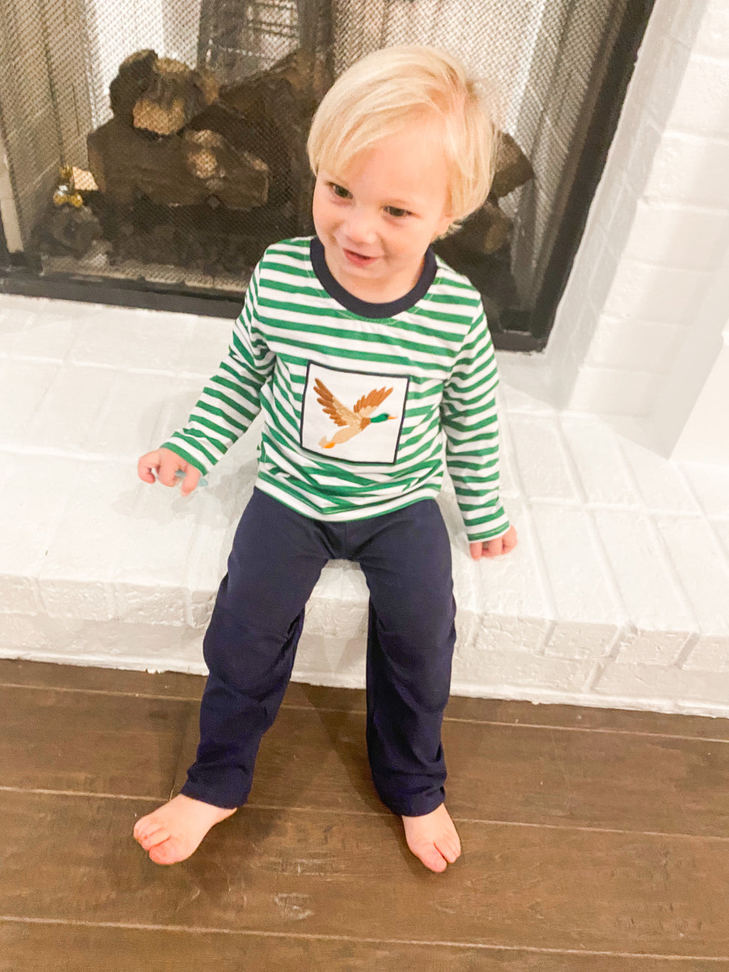 Striped Duck embroidery set